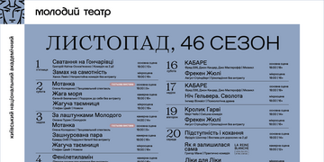 Афіша листопаду